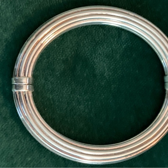 Sterling Silver Bracelet- large, Italy - Picture 5 of 6